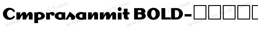 Cmprasanmit BOLD字体转换